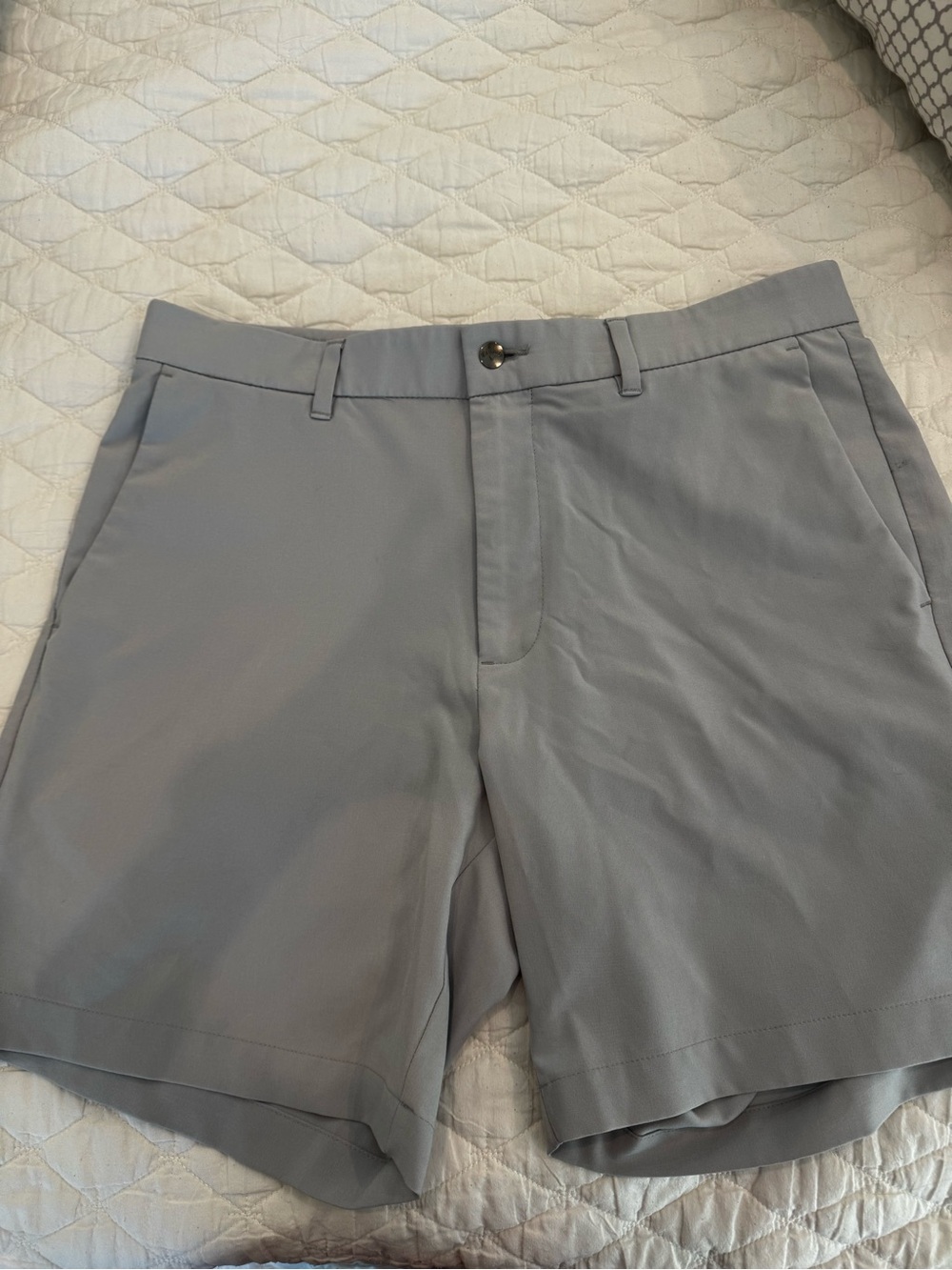 Callaway Light Gray Flat-Front Golf Shorts